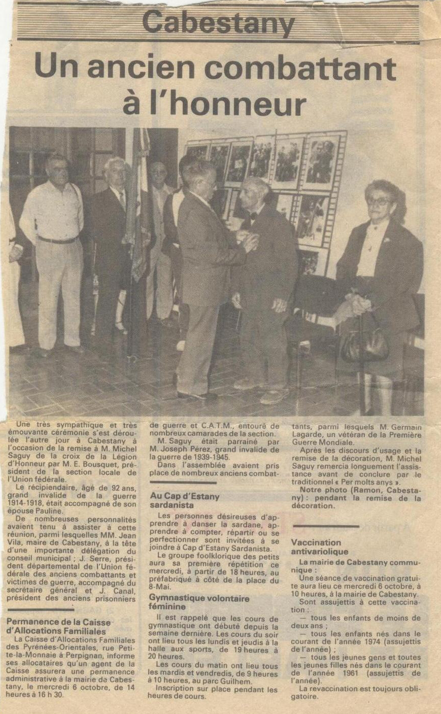 Remise Légion d'Honneur